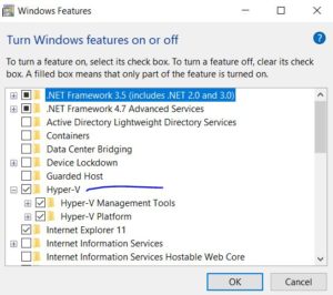 How to enable Hyper V on Windows 10