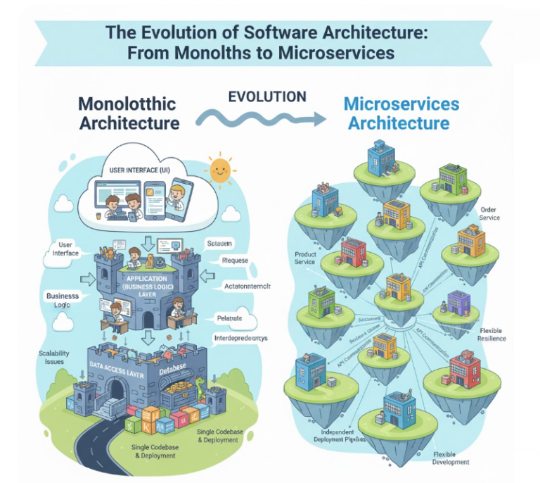 Monolithic Components The Evolution of Software Architecture From Monoliths to Microservices