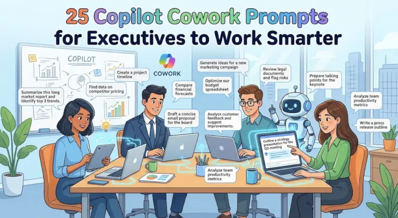 25 Copilot Cowork Prompts for Executives to Work Smarter