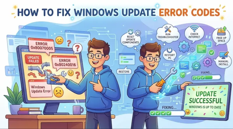 How to Fix Windows Update Error Codes: A Practical Troubleshooting Guide