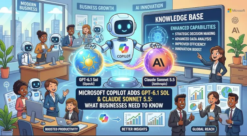 Microsoft Copilot Adds GPT-6.1 Sol and Claude Sonnet 5.5 Across Microsoft 365