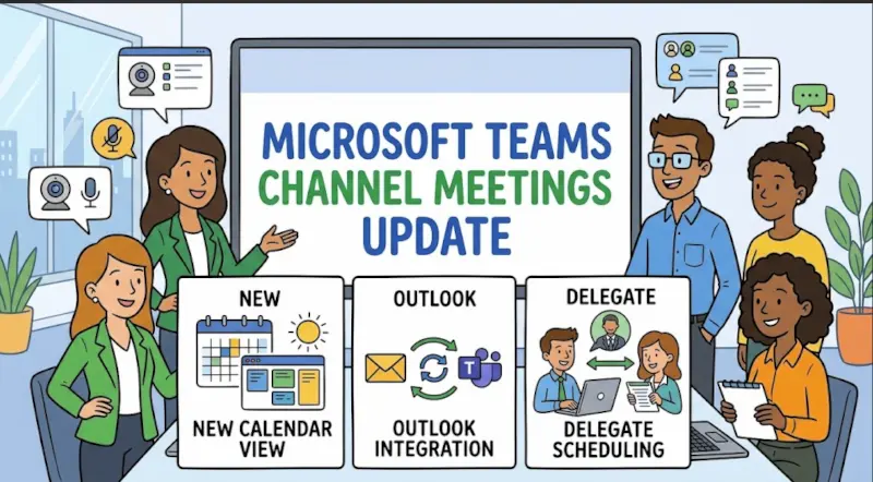 Microsoft Teams Channel Meetings Update: New Calendar, Outlook, and Delegate Scheduling Features