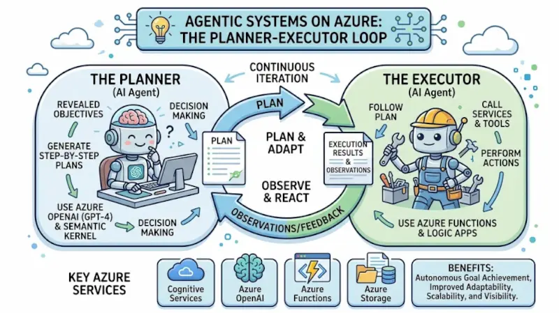 Design Patterns for Building Agentic Systems on Azure: The Planner-Executor Loop